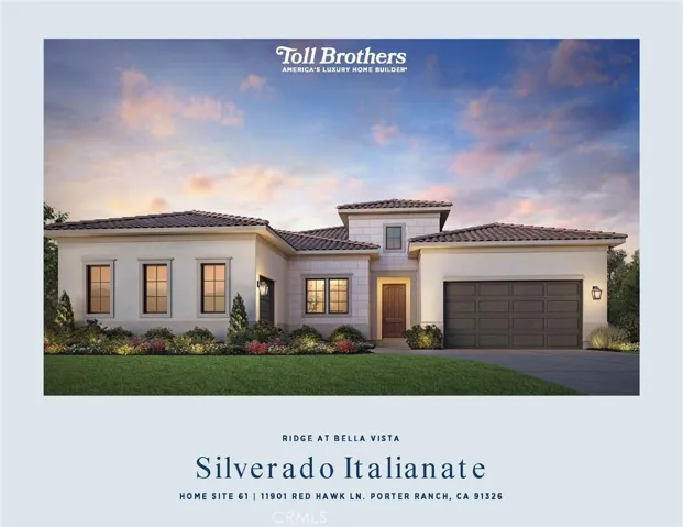 Front Elevation: Silverado Italianate - Ridge Collection at Bella Vista
Photo(s) of artist rendering.  Not actual home for sale.  Home is still under construction.