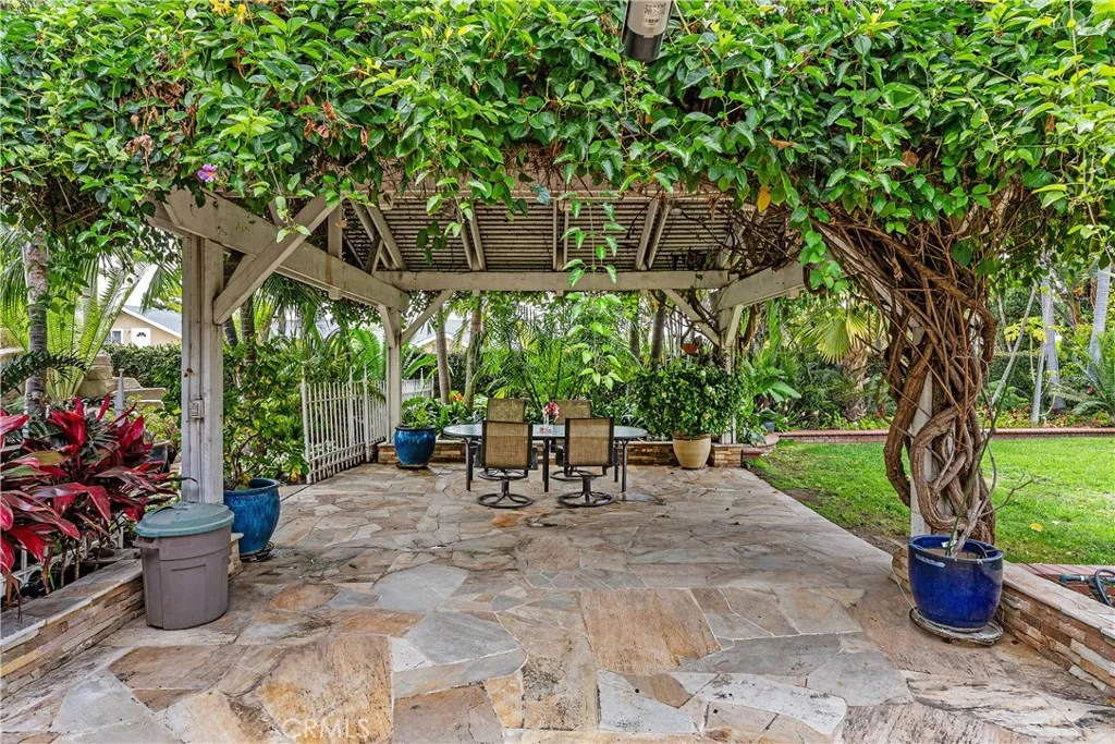 Large outdoor dining area