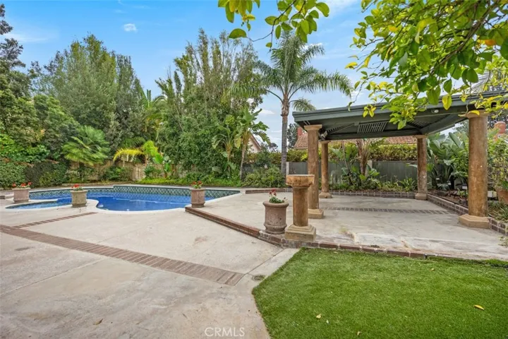 Backyard Gazebo and pool