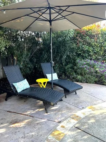 Pool lounge area
