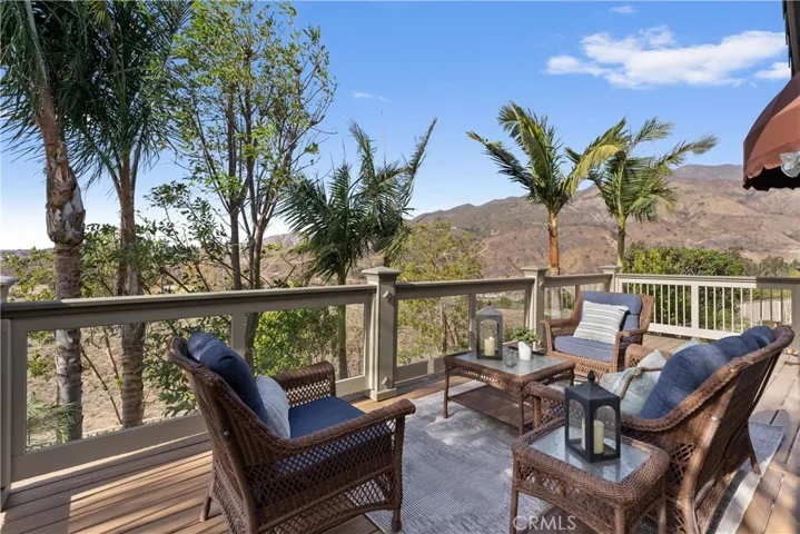 Mountain views from deck