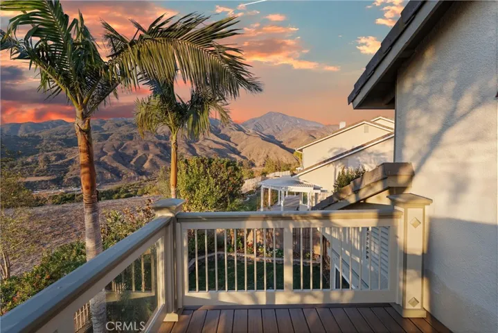 Mountain views from deck