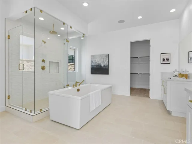 Primary Bathroom: Silverado Modern Farmhouse - Ridge Collection at Bella Vista - Photo of Homesite 66.
