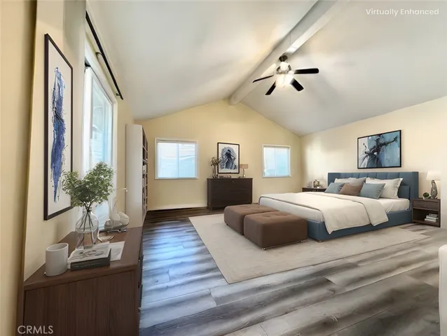 Primary bedroom Virtually staged
