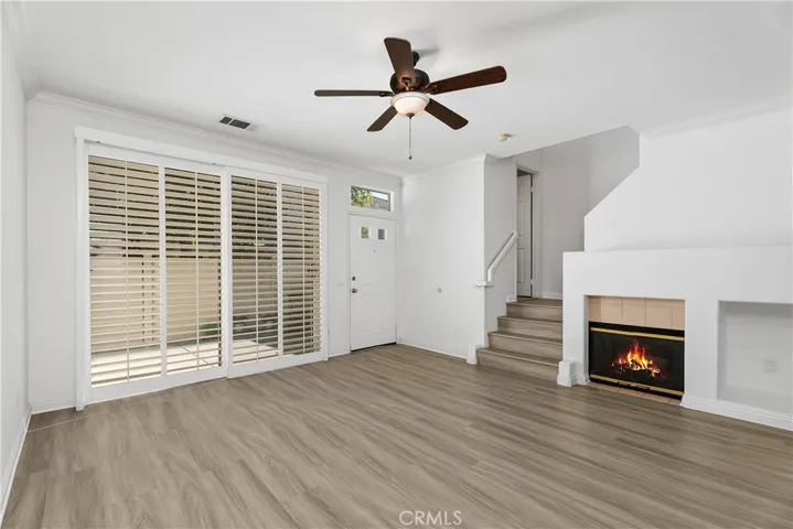 Sliding Door Wood Shutters in Living Room