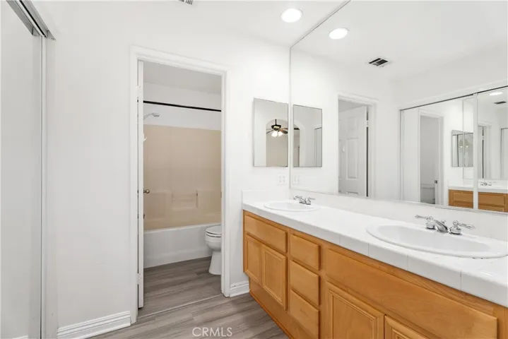 Master Bathroom with Dual Sinks
