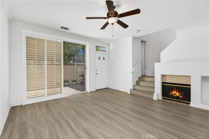 Living Room with Gas Log Fireplace