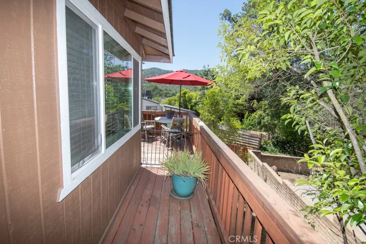 gated area to back patio