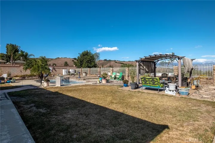 Backyard furniture not included