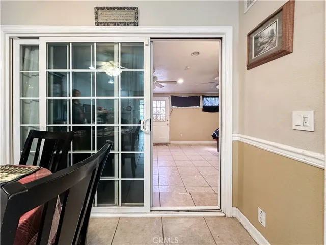 Slider to Patio Room