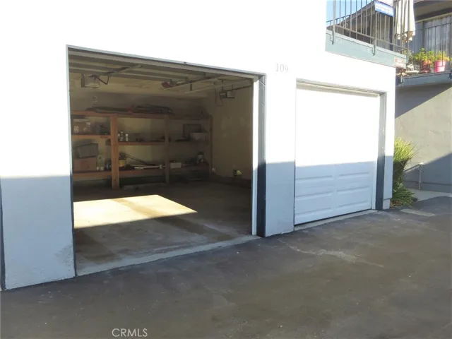 Garages side by side.