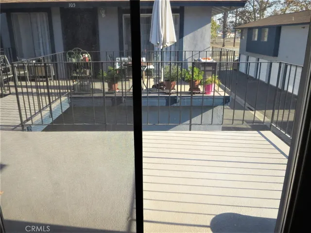 View Balcony from inside the dining area.