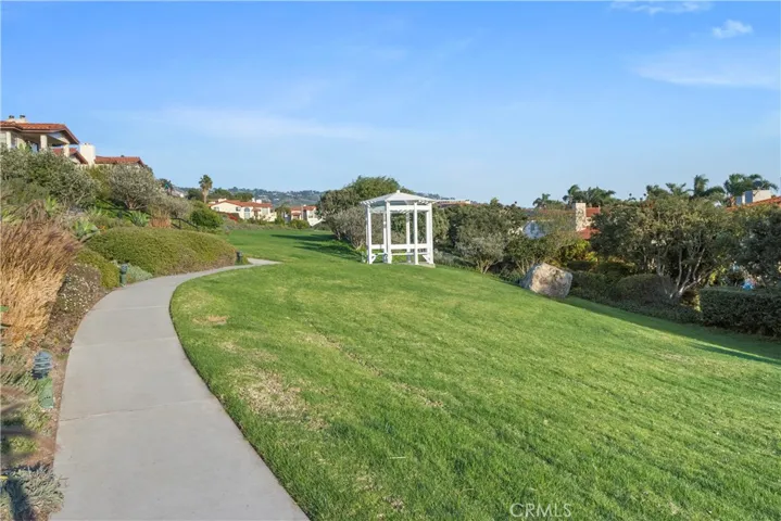 Private Green Belt with Gazebo. Great for walking your dog!