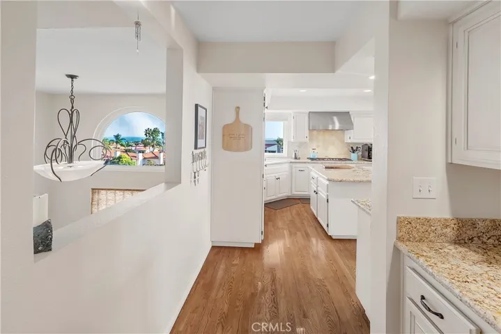 With views from every window and balcony, a beautiful way to  enter the kitchen!