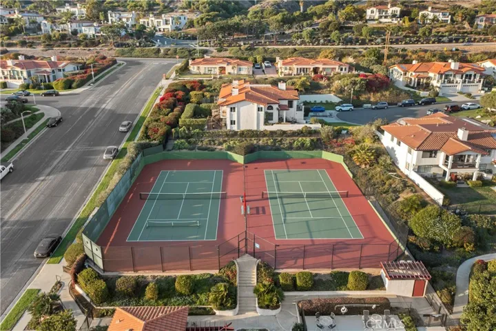 Aerial View of the Tennis and Pickleball Court.