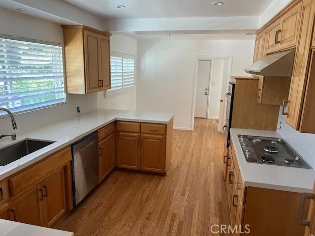 kitchen with quartz countertops