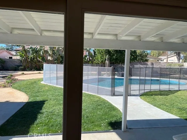 Fenced pool