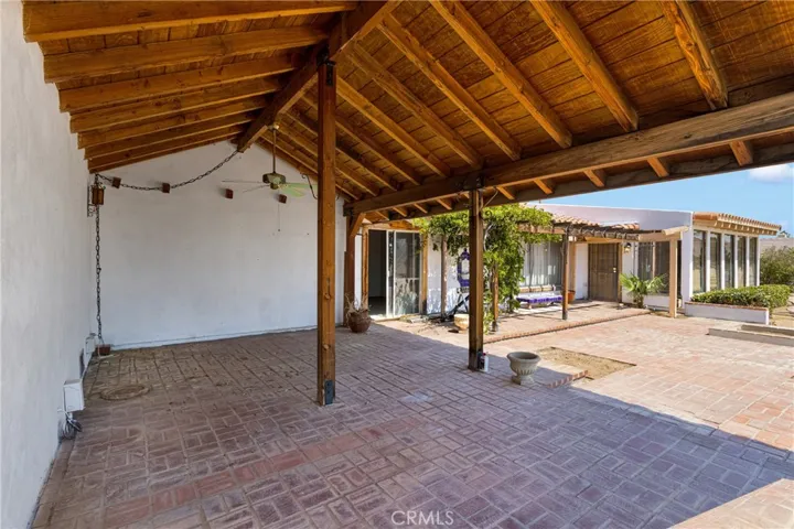 Oversized covered back patio