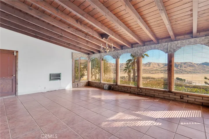 A wall of windows in family room