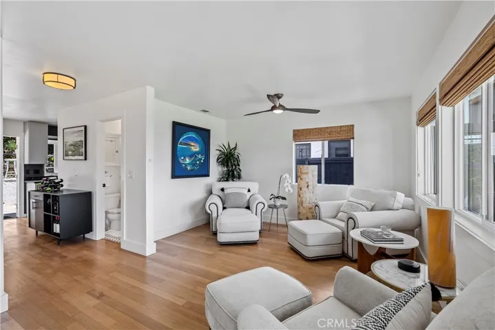 Large sitting area overlooking the front yard