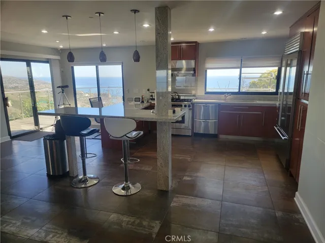 Open-concept kitchen