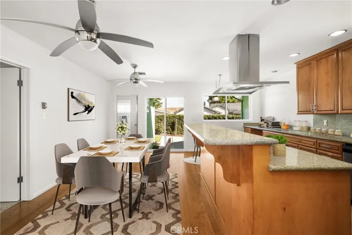 Kitchen and Dining (virtually staged)