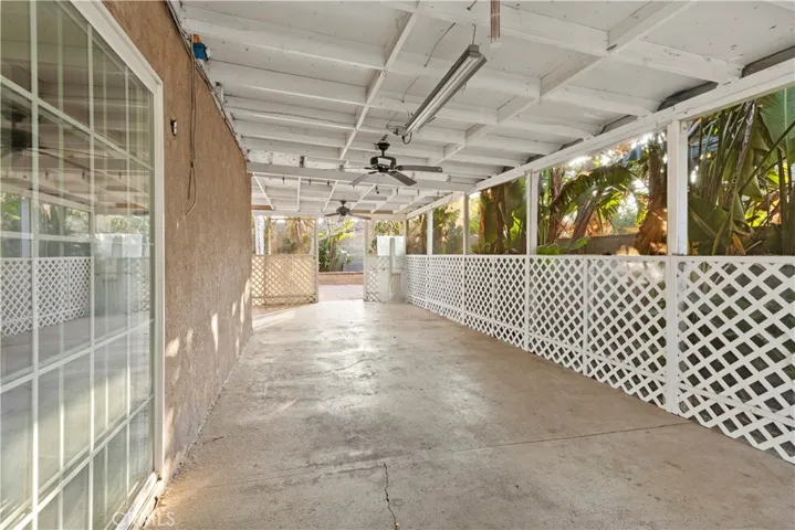 patio exit by kitchen