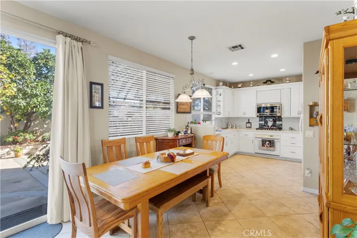 dining room and kitchen