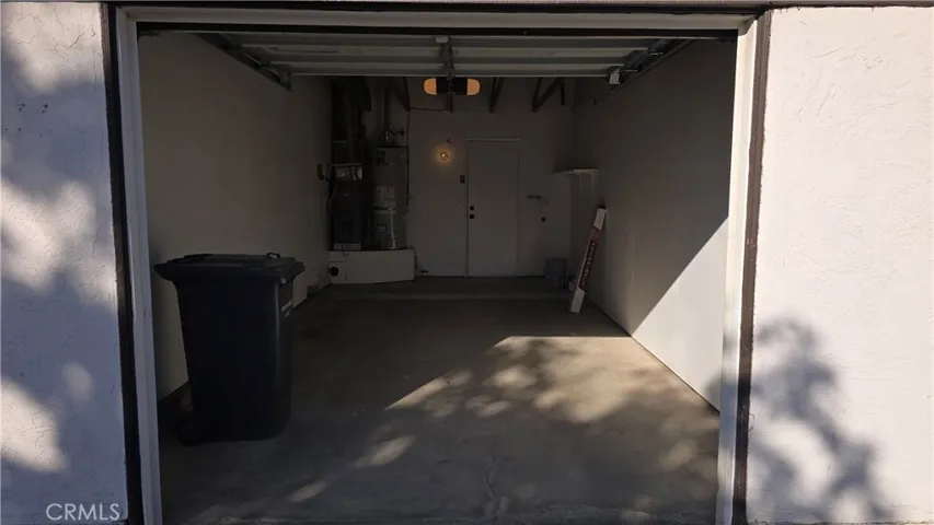 1 Car Garage with kitchen entrance.