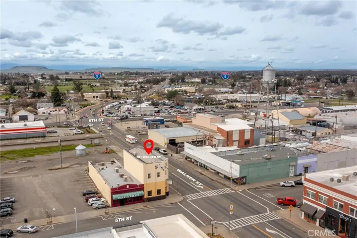 Overhead view showing I-5