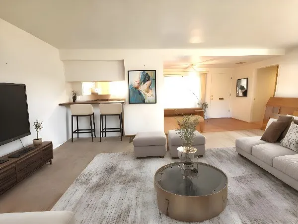 Facing Front Door with Virtual Staging