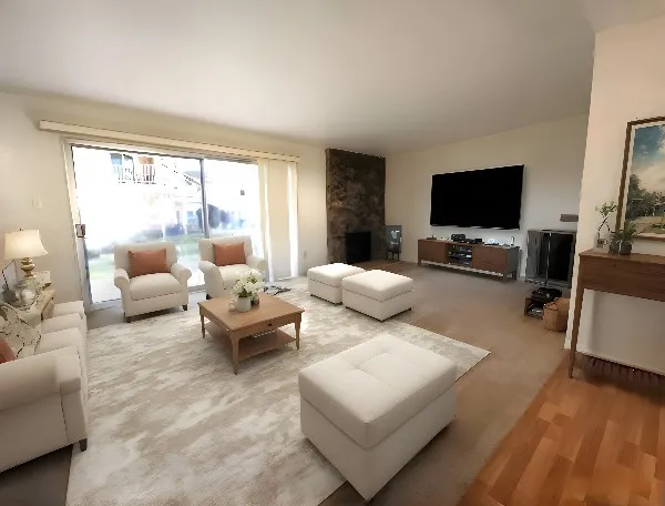 Living Room with Virtual Furniture