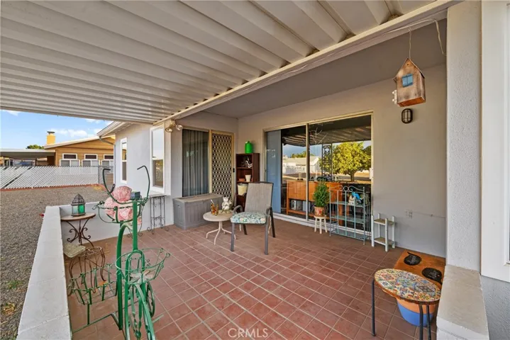 Rear patio