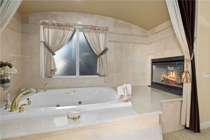 Primary Bath with Fireplace