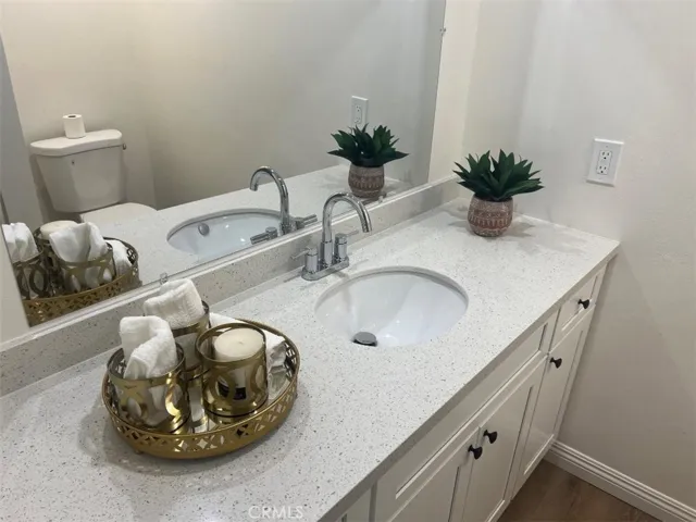 NEW COUNTER TOP, MIRROR, SINK, FAUCET AND CABINET
