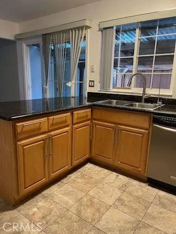 Kitchen with counter top
