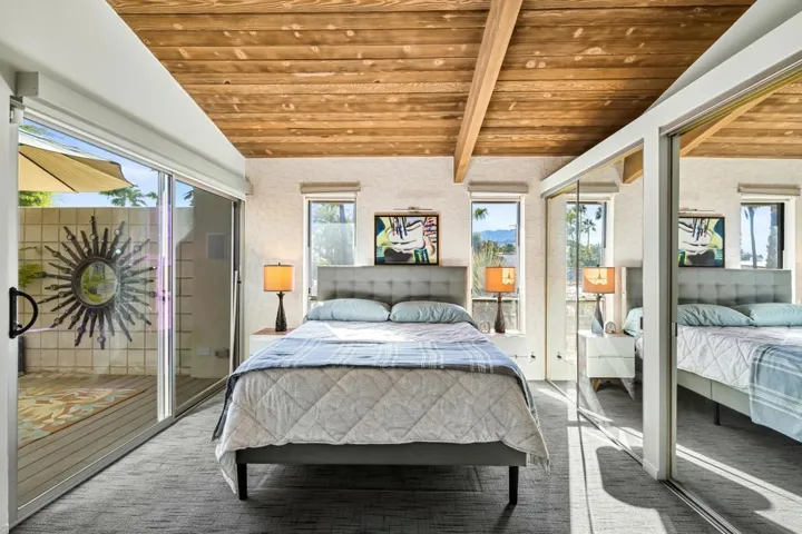 Bedroom with private zen patio
