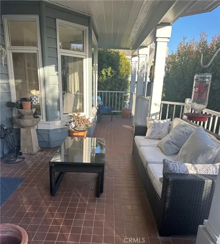 Back patio seating