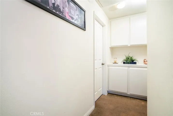 hallway of the kitchen and living area