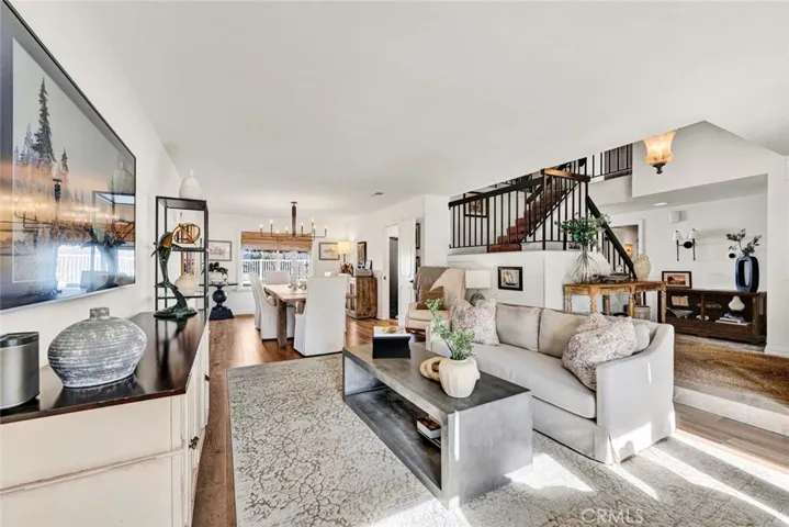 Spacious sun lit living room!