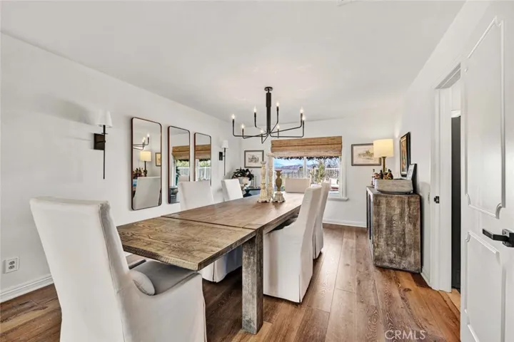 Dining room with space for a table of 8! Great for entertaining and holiday dinners!