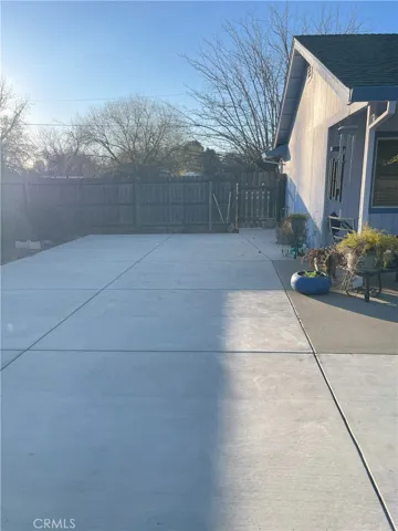 Concrete extended patio
