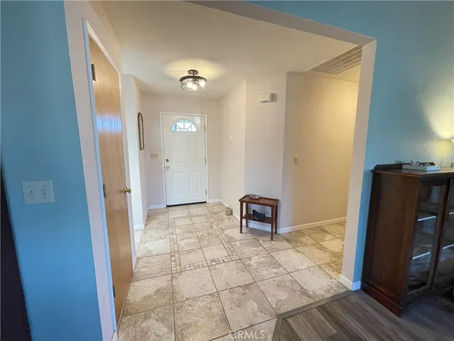 From living room to entry door