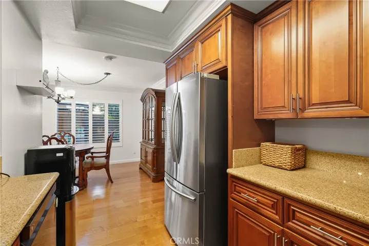 Granite counters and remodeled kitchen