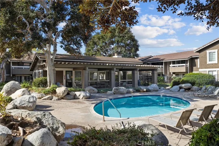 One of 2 community pool