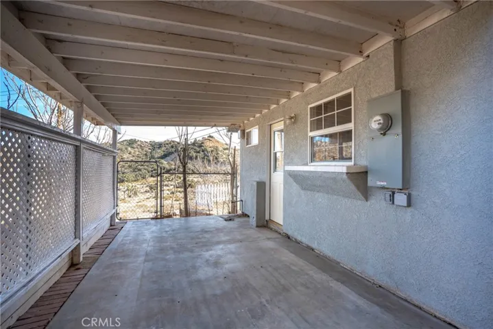 Side porch off of kitchen