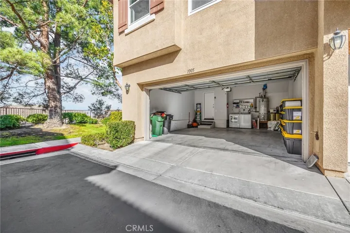 Inside the 2 car garage