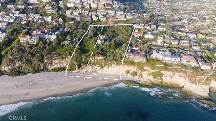 Seashore Serenity is a once-in-a-lifetime opportunity offering ~3.7 Acres with 11 parcels and ~320 feet of beach frontage in Laguna Beach. The property can be sold in portions: 3.7 acres for $45M; 1.25 acres for $15M; or 2.5 acres (with 10 parcels, estimated 6 buildable) for $30M.