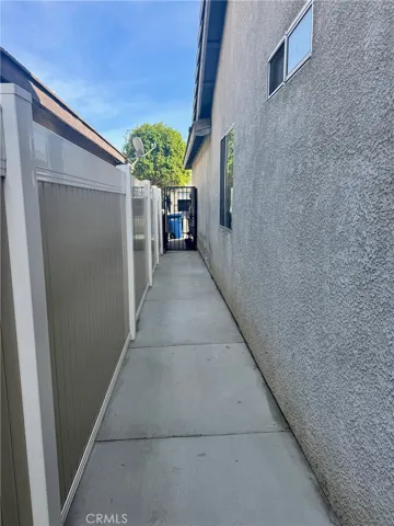 New concrete on walkway