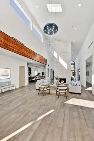 26 Foot Soaring Ceilings with Roofline Transom Windows for Lots of Natural Light